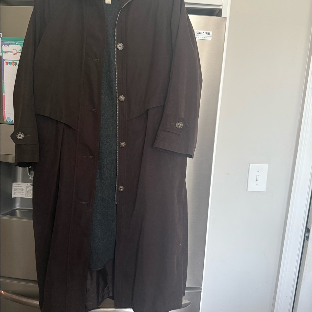 Liz Claiborne Dark Brown Trench Coat